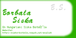 borbala siska business card